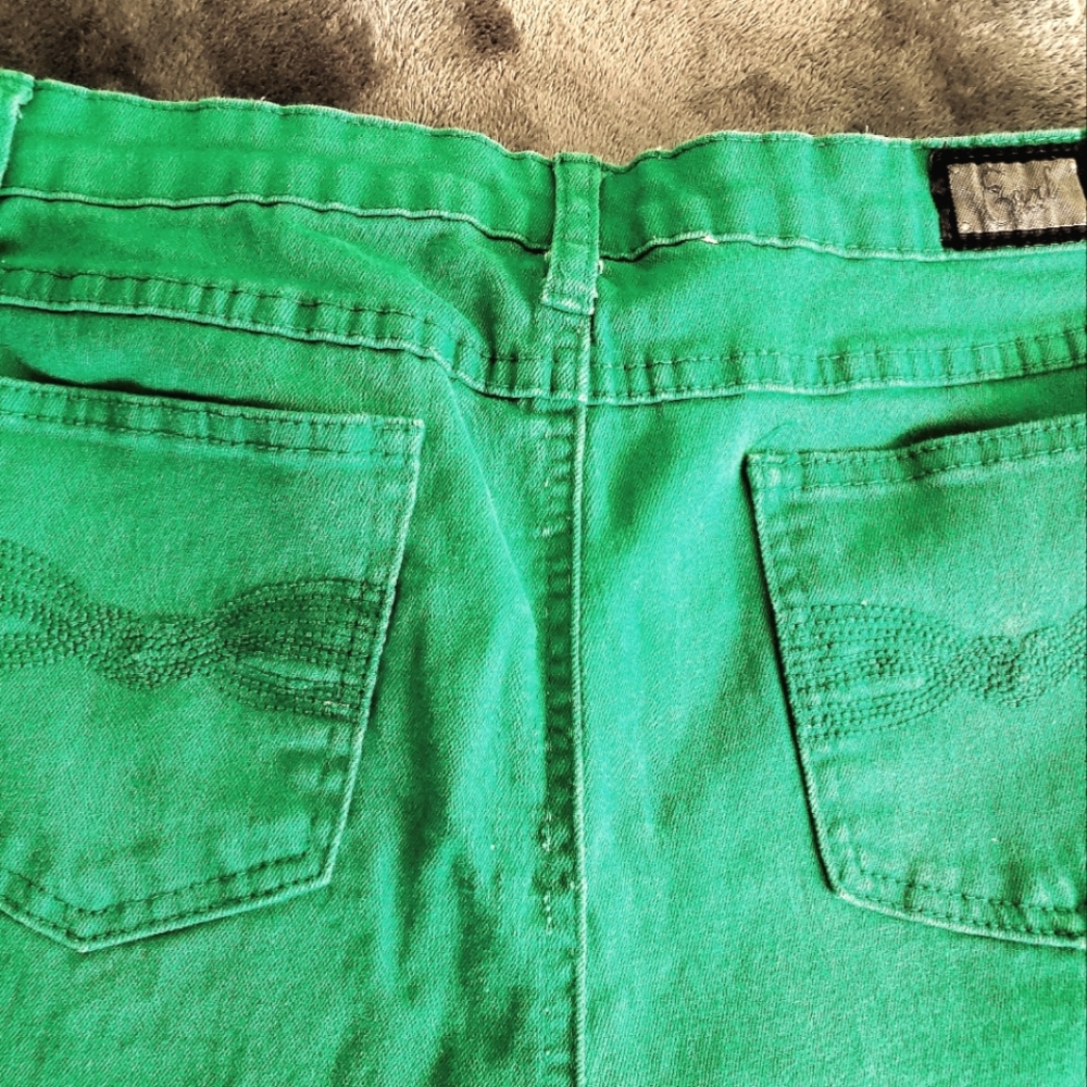 Beautiful Green curvy jeans